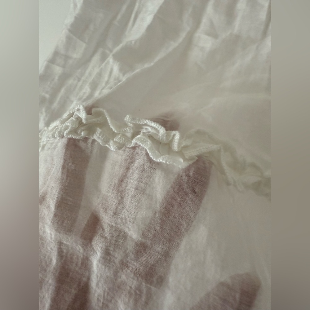 Vintage Y2K Romantic Feminine Ruffle Silk Blend Swim Cover Up or Nightie - Picture 13 of 14